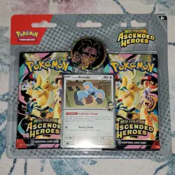 Pokemon TCG Mega Evolution—Ascended Heroes Komala Larry Kit Promo Foil Coin - Image 1