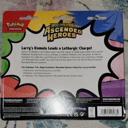 Pokemon TCG Mega Evolution—Ascended Heroes Komala Larry Kit Promo Foil Coin - Image 2