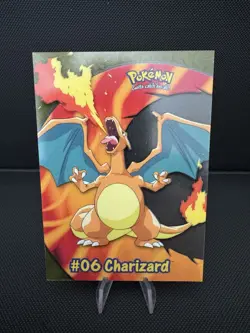 2000 Pokemon TV clear #06 Charizard Topps Animation Series #PC3 - Image 1