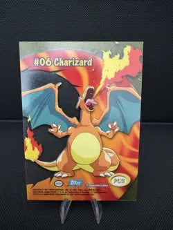 2000 Pokemon TV clear #06 Charizard Topps Animation Series #PC3 - Image 4