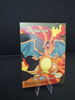 2000 Pokemon TV clear #06 Charizard Topps Animation Series #PC3 - Image 5