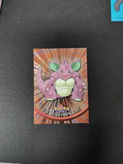 1999 Topps CHROME SERIES Pokemon NIDOKING #34 TV Animation Edition HOLO LP - Image 1
