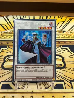 Yugioh T.G. Hyperbibliothekar RA02-EN027 Secret Rare - Image 1