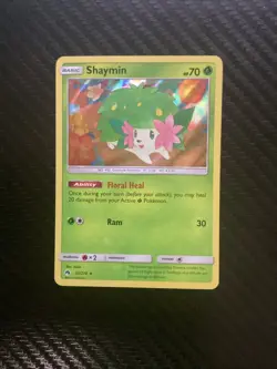 Pokemon TCG Shaymin 33/214 SM - Lost Thunder Holo Rare NM - Image 1