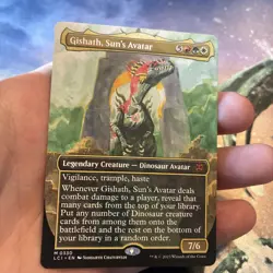 Gishath, Sun's Avatar (Borderless) The Lost Caverns of Ixalan Regular - Image 1
