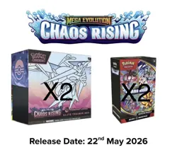 Pokemon Cards - Chaos Rising Pokemon Centre Pre Order Bundle 2xETB & 2xBundle - Image 1
