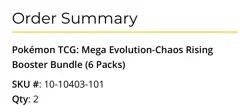 Pokemon Cards - Chaos Rising Pokemon Centre Pre Order Bundle 2xETB & 2xBundle - Image 2