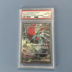 2023 POKEMON PAR EN-PARADOX RIFT #251 ROARING MOON EX PSA 10 - Image 1