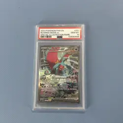 2023 POKEMON PAR EN-PARADOX RIFT #251 ROARING MOON EX PSA 10 - Image 4