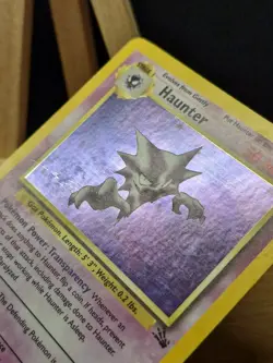Pokemon 1999 WOTC Fossil Holo Rare Haunter 6/62 - Light Play - Image 3