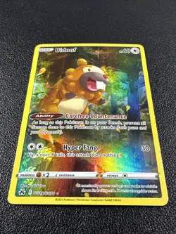 Pokemon Bidoof Crown Zenith Galarian Gallery Full Art Holo GG29/GG70 - Image 2