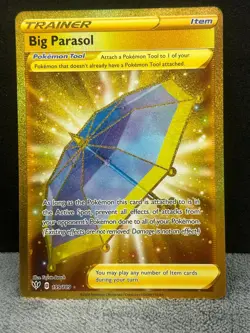Big Parasol 199/189 Secret Rare Darkness Ablaze Pokemon Holo Near Mint - Image 1