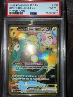 2025 POKEMON JTG EN-JOURNEY TOGETHER HYPER RARE #188 IONO'S BELLIBOLT EX PSA 10 - Image 1