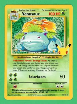 Venusaur Pokemon Celebrations Classic Collection 15/102 NM B - Image 1