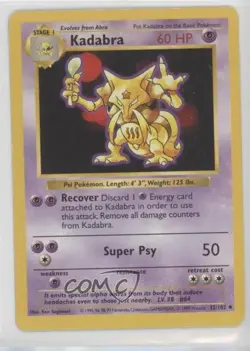 Kadabra Shadowless Pokemon Base Set #32 1999 - Image 1
