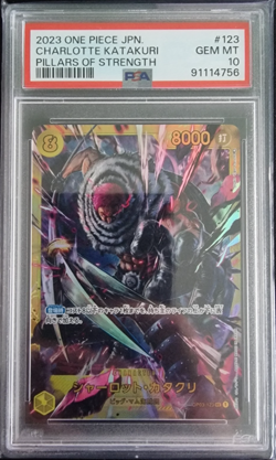 One Piece Charlotte Katakuri OP03-123 Pillars of Strengh PSA 10 JP - Image 1