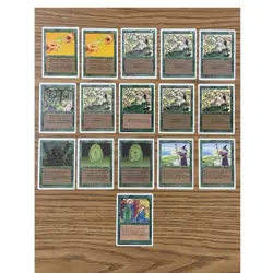 Vintage MTG Enchantment Lot 16 Cards Fastbond Lifeforce Regeneration MTG - Image 1