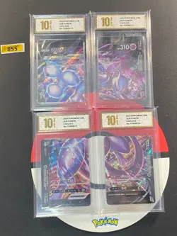 Mewtwo V-union CSEC-009-CSEC-012 Combination Set Pokemon Card Chinese Grade10 - Image 1
