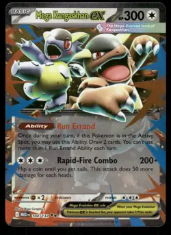 Pokemon Cards Mega Kangaskhan ex 104/132 Mega Evolution Double Rare NM *4 - Image 1