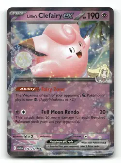 Lillie's Clefairy ex 076/217 - Ascended Heroes - Pokemon Card NM/M - Image 1