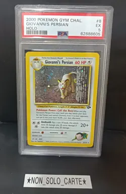 ⭐ POKEMON ⭐ GIOVANNI'S PERSIAN PSA 5 EXC GYM (graded Card no Graad o Bgs) - Image 1