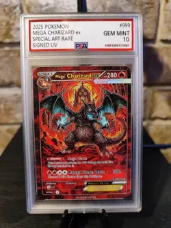 Pokemon Card M.Charizard EX SAR Signed UV Italian Artist F.C 11 Of 33 - Image 2