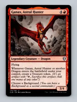 Ganax, Astral Hunter Commander Legends: Battle for Baldur's Gate Non-Foil MTG NM - Image 1