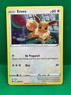Pokemon Tcg Eevee SWSH212 Holo Promo Sword & Shield - Image 1