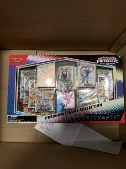 Pokemon Prismatic Evolutions Premium Figure Collection & Flareon Plush Bundle - Image 1