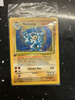 Pokemon TCG Machamp Holo 1st Edition Base Set ~ Factory Sealed ~ Never Opened - Image 3