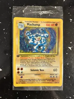 Pokemon TCG Machamp Holo 1st Edition Base Set ~ Factory Sealed ~ Never Opened - Image 5
