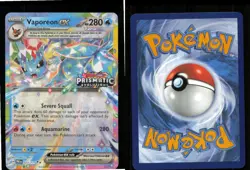 Vaporeon ex 023/131 Holo Promo Miscellaneous Cards & Products Pokemon Stamped NM - Image 3