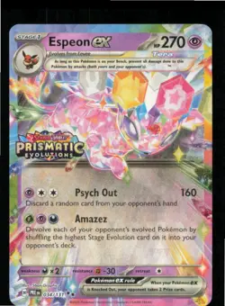 Espeon ex 034/131 Holo Promo Miscellaneous Cards & Products Pokemon Stamped NM - Image 1