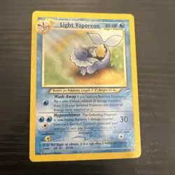 Vintage Uncommon Light Vaporeon 52/105 Neo Destiny Regular Pokemon - Image 1