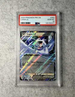 2025 POKEMON PRE EN-PRISMATIC EVOLUTIONS #082 LUGIA EX PSA 10 - Image 1