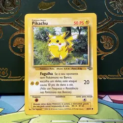 Pikachu 60/64 Jungle Portuguese LP + Pokemon - Image 1
