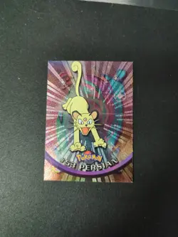 Persian 53 Topps Pokemon TV Animation Edition Series 1 Holo Foil Blue Logo LP - Image 1