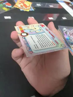 Persian 53 Topps Pokemon TV Animation Edition Series 1 Holo Foil Blue Logo LP - Image 3