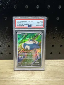 2023 Pokemon SVP en Snorlax 151 Elite Trainer Box Promo #051 PSA - Image 1