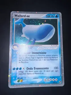 Pokemon 2003 Wailord EX 100/100 Holo EX Sandstorm Eng NEARMINT - Image 1