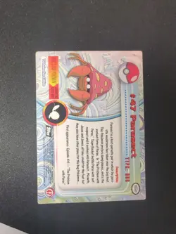 1999 Topps Pokemon Series 1 - Parasect Black Logo Holo DMG - Image 2