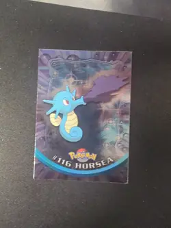 Horsea Pokemon 2000 Topps TV 116 MP Holo - Image 1