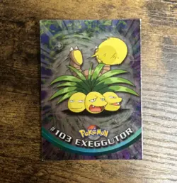 MP! 1999 Topps Pokemon TV Animation #103 Exeggutor FOIL BLUE Logo - Image 1