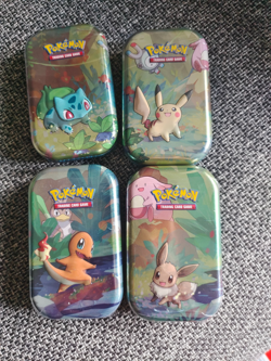 4*Pokemon TCG Kanto Friends Mini Tin✅ (21080385)✅(L24) ✅UK SELLER - Image 1