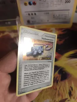 Pokemon Card Starkeamulett Strength Charm Reverse Stamp Holo NM Dragon Frontiers - Image 2