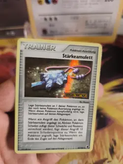 Pokemon Card Starkeamulett Strength Charm Reverse Stamp Holo NM Dragon Frontiers - Image 3