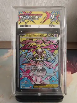 Pokemon Graded Card Mega Diancie Ex 267/217 MAR - Ascended Heroes - ACE 9 Mint - Image 1