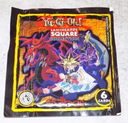 LOT DE 8 YU-GI-OH LAMINCARDS SQUARE COLLECTION 1996 POCHETTE SCELLEE DE 6 CARTES - Image 1