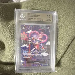 Bandai One Piece The Azure Sea's Seven OP06-093 Perona SP Foil Beckett 10 - Image 1