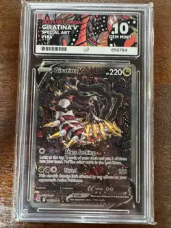 Pokemon Giratina v Lost Origin Alternative Art TCG Card 186/196 Ace 10 - Image 1